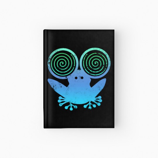Hypnotic Frog Blue Hardcover Journal