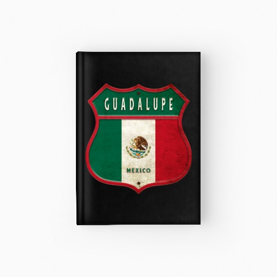 Guadalupe Mexico crest design Hardcover Journal