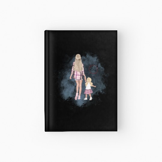 mother and daughter with love Hardcover Journal