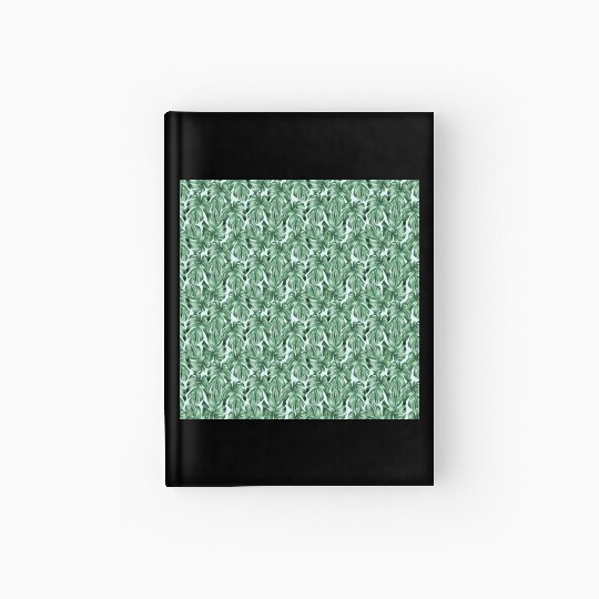 Watercolor Tropical Monstera Leaves Hardcover Journal