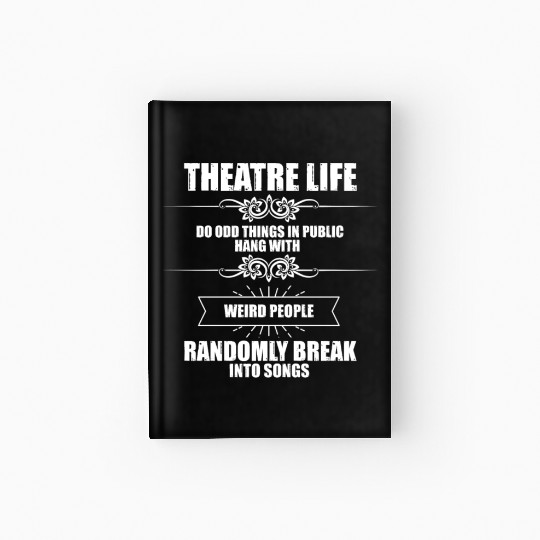 Novelty Hang With Weird People Randomly Break Hardcover Journal