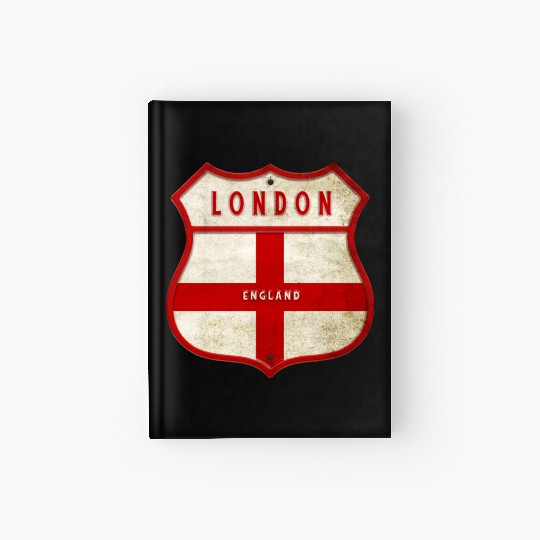 London England coat of arms Hardcover Journal