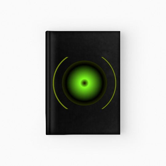 Shapes dark green Hardcover Journal