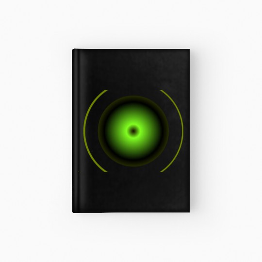 Shapes dark green Hardcover Journal