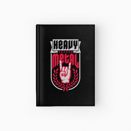 Heavy metal 2 hands Hardcover Journal