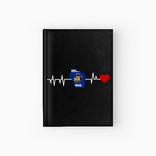 Wisconsin Heartbeat Gift Hardcover Journal