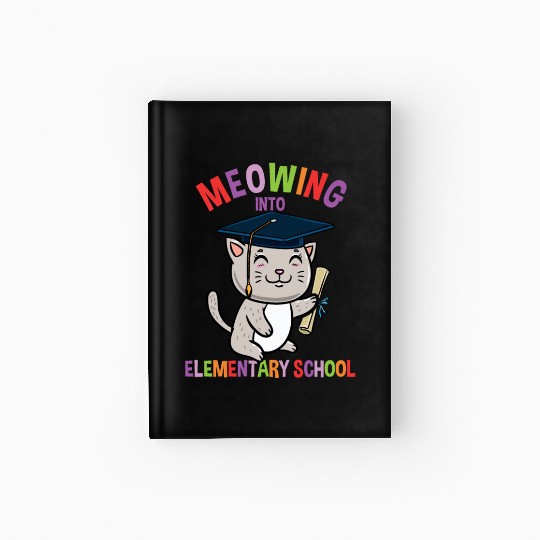 Moewing Into Elementary School Cat Back To School Hardcover Journal