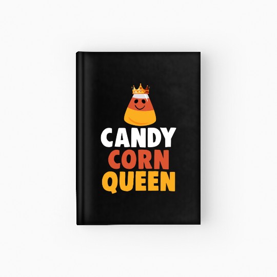 Candy Corn Queen Halloween Trick Or Treat Hardcover Journal