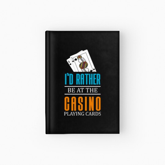 Gambling Winner Dice Blackjack Hardcover Journal