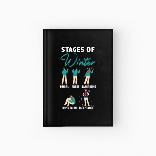 Stages Of Winter Snow Snowy Climate Winter Season Hardcover Journal