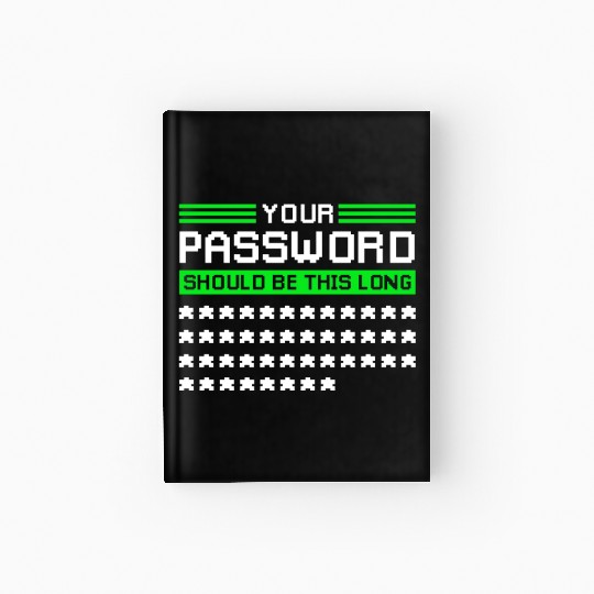Funny Cyber Security Password Hardcover Journal