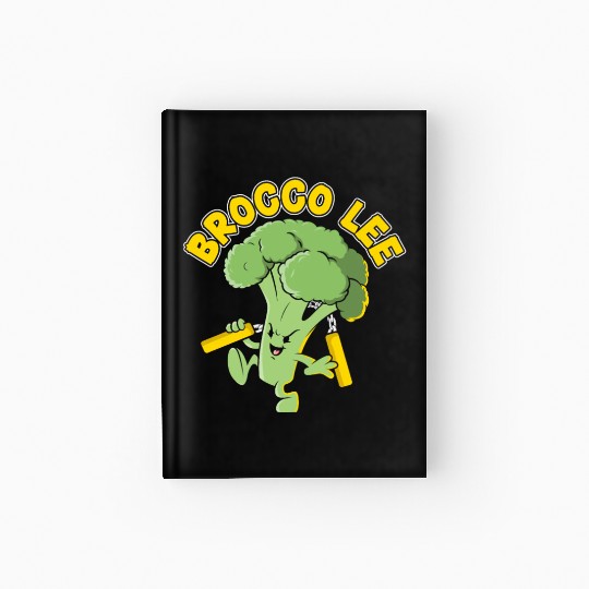 Brocco Lee Vegetable Vegetarian Vegan Broccoli Hardcover Journal