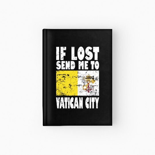 Vatican City Flag Saying Hardcover Journal