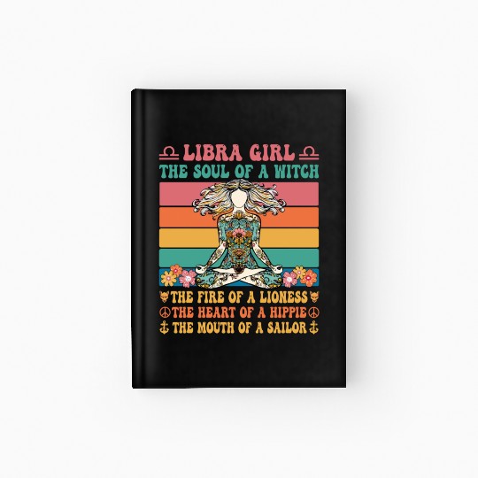 Libra Girl Astrology Sign Hardcover Journal