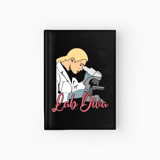 Lab Diva Chemist Laboratory Technician Science Hardcover Journal
