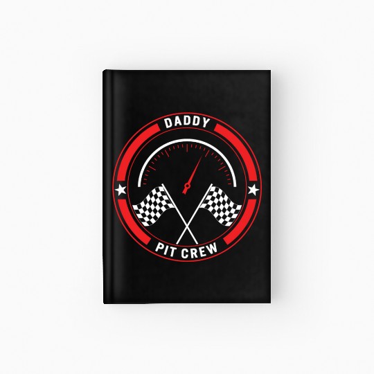 Daddy Pit Crew Hardcover Journal, Father's Day Gift Race Day