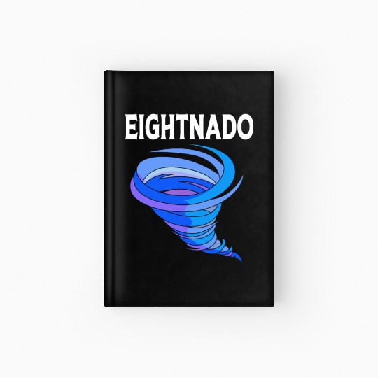 Eightnado Bday Party 8th Birthday Tornado Hardcover Journal