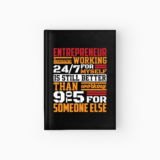 Entrepreneur Minded Business Lifestyle Gifts Idea Hardcover Journal