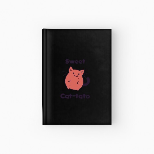 sweet cat potato Hardcover Journal