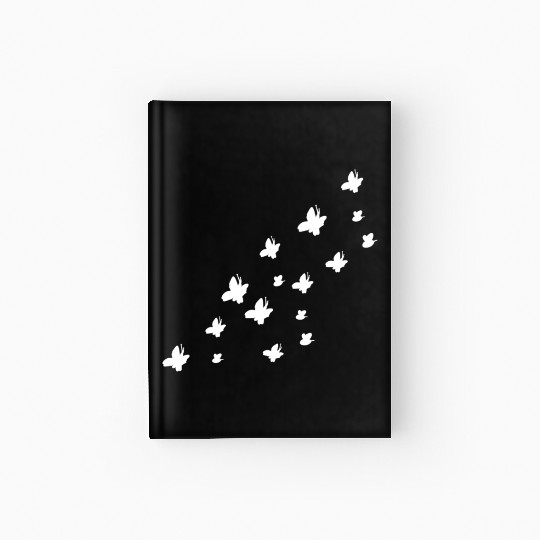 symbols butterflies bees nature flying Hardcover Journal