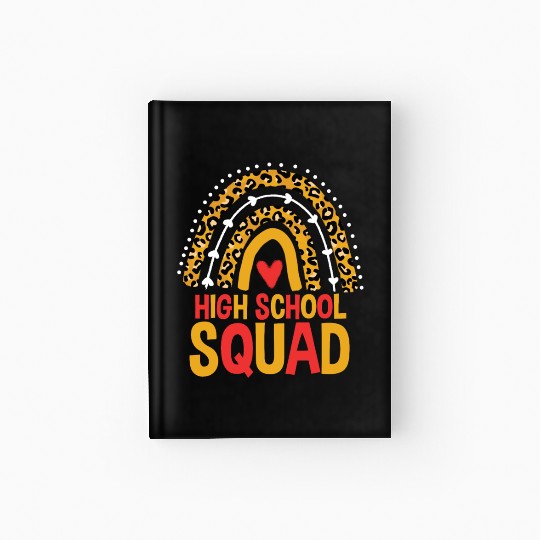 Back To School Leopard High School Squad Hardcover Journal