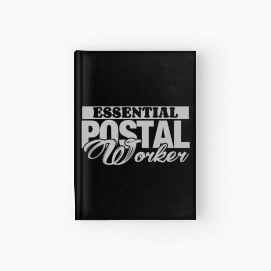 Essential Postal Worker Mailman Postman Courier Hardcover Journal