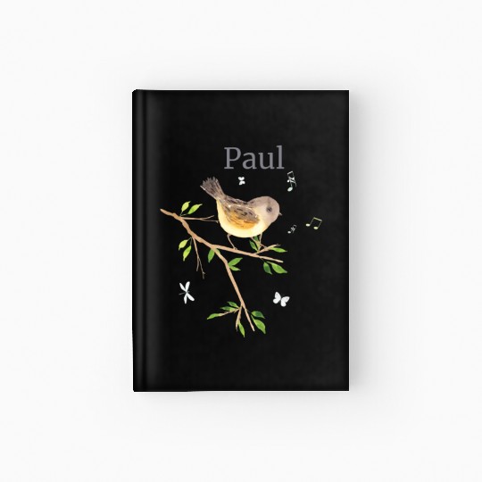 Waldier Bird Name Paul Hardcover Journal