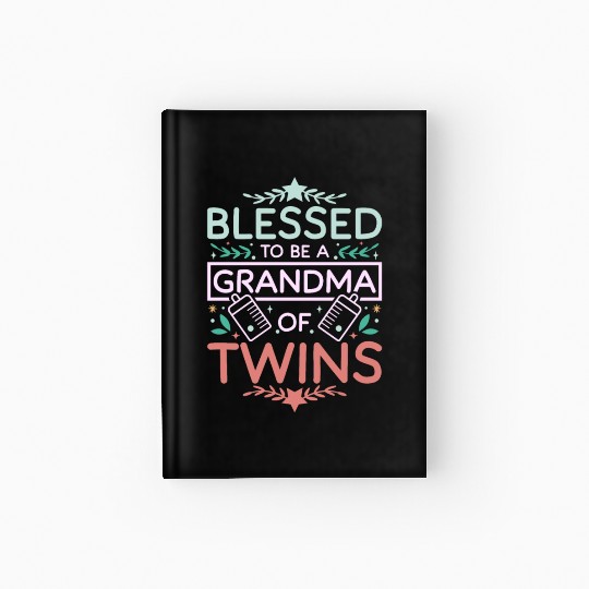 Nana Grandma of twins Hardcover Journal