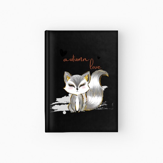 Leaf Autumn Tree Orange Fall Leaves Season Hardcover Journal