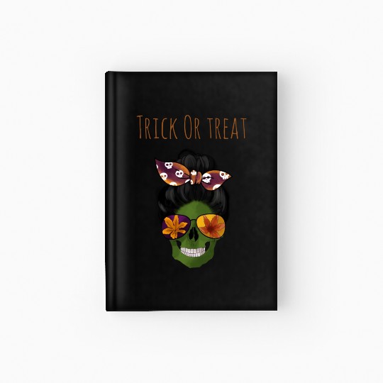 Skull Trick Ot Treat Hardcover Journal