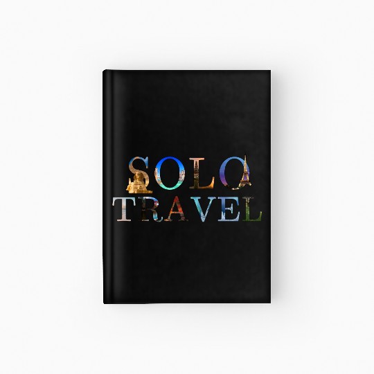 in love with solo travel, in all seasons Hardcover Journal