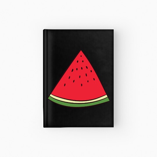 Watermelon - slice, piece, quarter, triangle Hardcover Journal