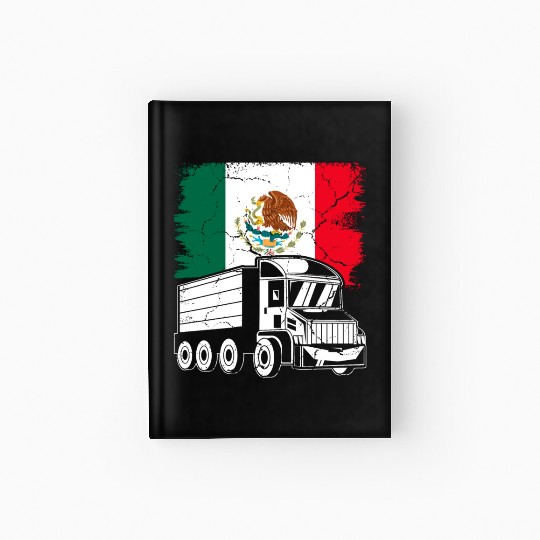 Mexican Flag Themed Truck Design For A Mexican Hardcover Journal