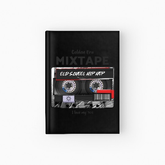 Old School Hip Hop cassette Hardcover Journal