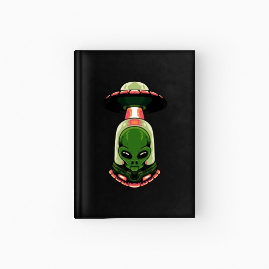 alien green Hardcover Journal
