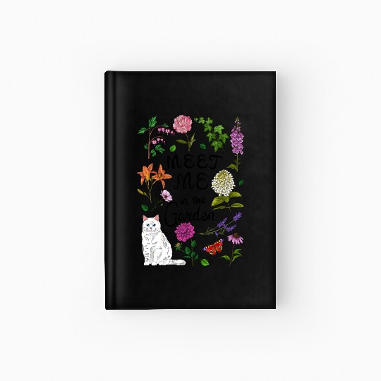 Meet Me In The Garden Hardcover Journal