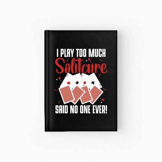 Poker Blackjack Playing Cards Regulars' Table Hardcover Journal