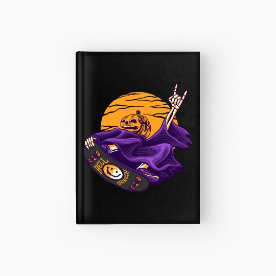 GRIM REAPER SKATEBOARD Hardcover Journal