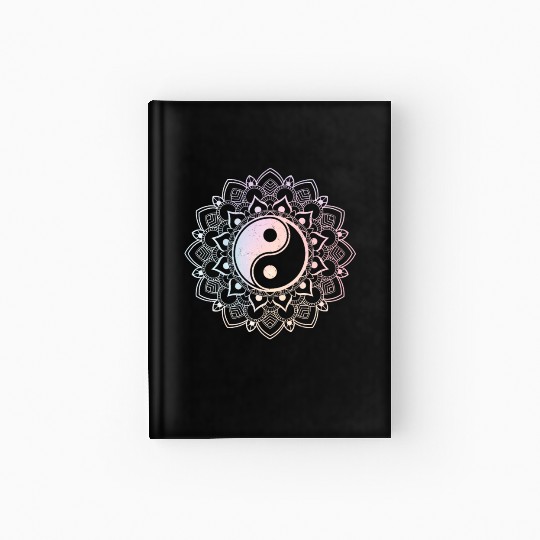Yin Yang Lotus Mandala Spiritual Reiki Hardcover Journal