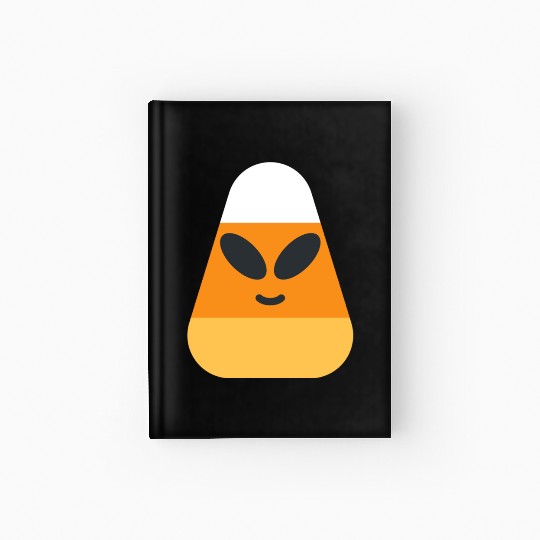 Alien Candy Corn Halloween Costume Hardcover Journal