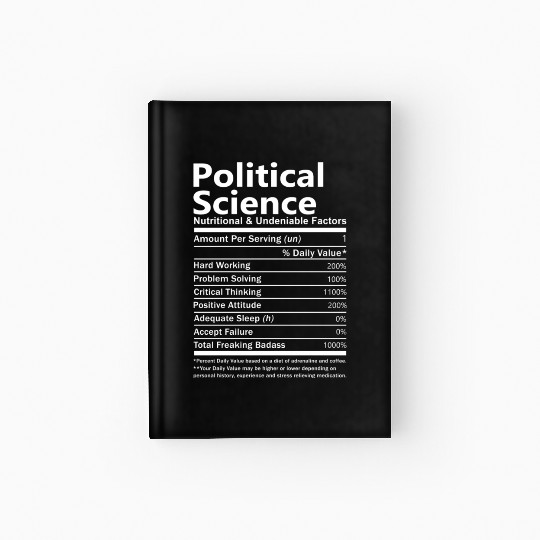 Political Science Hardcover Journal - Nutritional And Undeni
