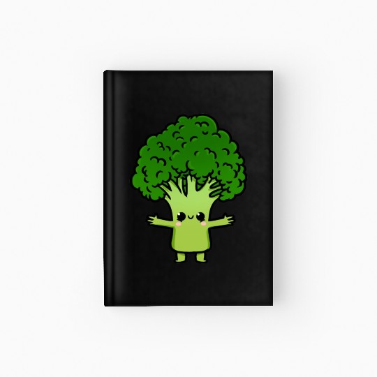 Kawaii Broccoli For Broccoli Lover Hardcover Journal
