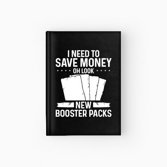 Trading Card Game Collector save money Card Hardcover Journal