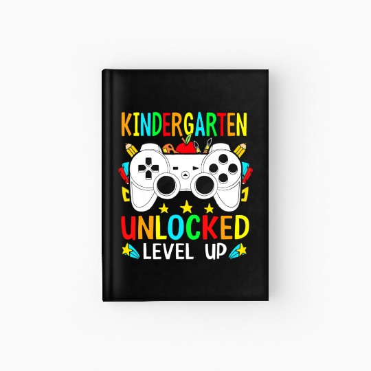 Kindergarten Unlocked Level Up Gamer Boys Back To Hardcover Journal