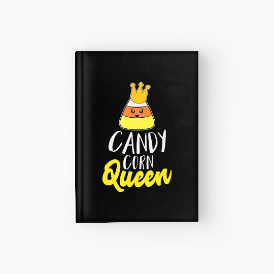 Candy Corn Queen Hardcover Journal for Kid Girls Women