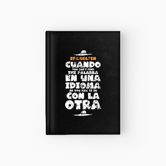 Funny Spanish Teacher Gift Spanish Language Teache Hardcover Journal