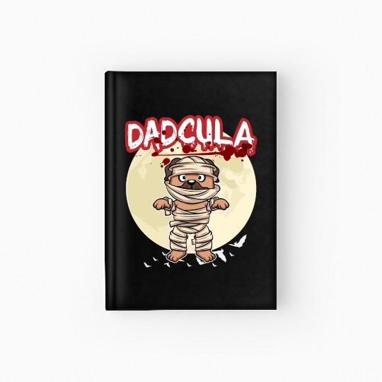 Dadcula Dracula Vampire Dad Funny Halloween Party Hardcover Journal