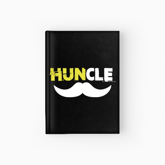 Huncle Eroded Yellow Hardcover Journal