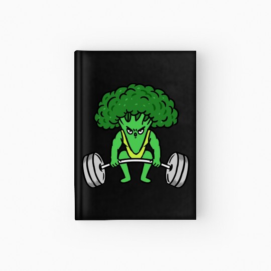 Weightlifting Broccoli For Broccoli Lover Hardcover Journal