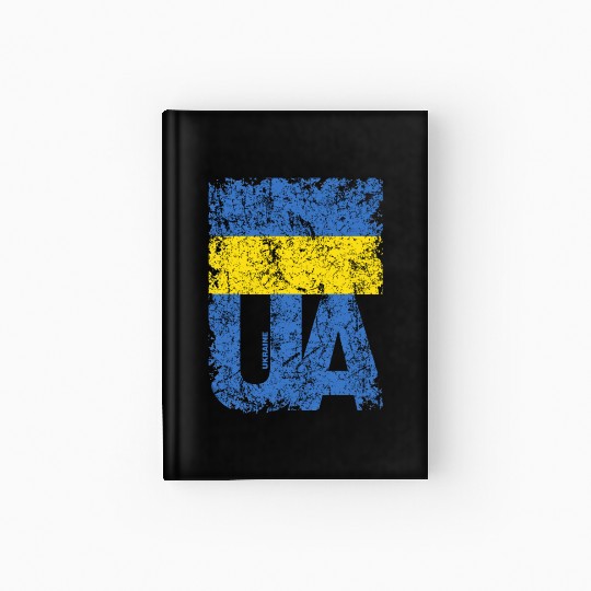 I stand with Ukraine. Support Ukraine. Stop War Hardcover Journal